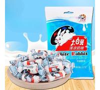 White Rabbit Toffee,Gummy Candy, Milk Sugar,Chinese Specialty Snacks,Childhood Snacks Food,Dim Sum,Confectionery,Cream Sugar, Fudge,Sweet Rich Snack Gifts (Mint flavor,114g*1bag)