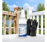 White Railing Anti-rust Spray,Rust Shield Railing Spray,All-Weather Shield | White Railing Anti-Rust Spray,Heavy Duty Weatherproof Metal Protectant Shield, For Railings,Fences,Furniture