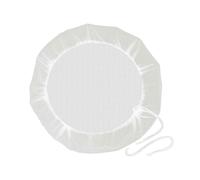 (White) Rain barrel filter with drawstring, fine mesh, dustproof, for water tank, protects the rain barrel