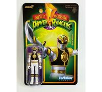 White Ranger Mighty Morphin Power Rangers 3.75 Inch Re Action Super7
