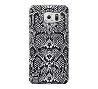White Rattle Snake Skin Graphic Printed Case Cover For Samsung Galaxy S6