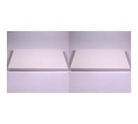White Rectangle Stretched 3D Wall Art Personalised Canvas Kids Painting Crafts 25cm x 30cm by BCreative ® (Pack of 2)