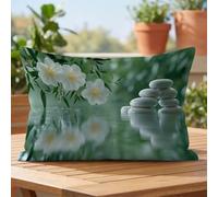 White Rectangle Waterproof Linen Cushion Covers 40x70cm Set of 1 kdd-3300