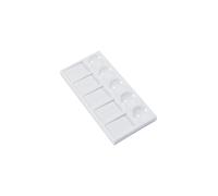 White Rectangular 10 Well Palette Sized 21.5 x 10.8 x 1.3cm mm Artist Painting Quality