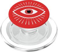 White Red All Seeing Evil Eye PopSockets PopGrip for MagSafe