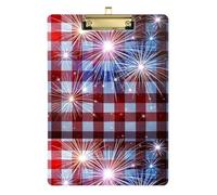 White Red Checked Fireworks Football Truck Rigid Metal Border 9x12