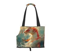 White red dragon print Puppy Carrier Walking Dog Bags Pets Dogs Carrier Bags for small Dogs and Cat and Rabbit