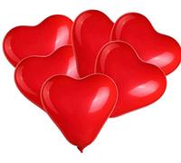 White/Red Latex Heart Shape Helium Balloons for Valentine, Anniversary, Wedding, Engagement, Birthday Party Decorations, 5pcs-100pcs, 25pcs