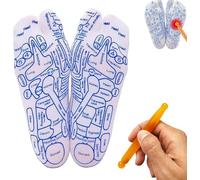 White Reflexology Socks Set,Reflexology Socks with Trigger Point Massage Tool, Acupoint Socks Set, Massage Tools and Equipment