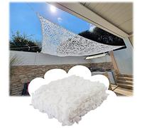 White Reinforced Camouflage Netting 2×2m 2×3m 3×4m 3×5m 3×6m 4×4m 4×6m,Military Net,Sunscreen Camo Netting,Car Cover,Camping,Hunting,Party Decoration,Camouflage Shade Net,White-3x3m(9.8*9.8ft)