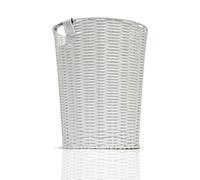 ARPAN White Resin Plastic Strong Round Waste Paper Bin/Basket/Storage -Ideal For Home, Office, Hotels