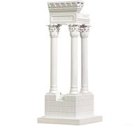 White Resin Roman Pillar for sculpture European Style Decor White(A)