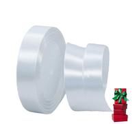 White Ribbon 20mm Satin Ribbons for Gift Wrapping,22m Balloon Cake Ribbon Silk Ribbons White for Crafting,Wedding,Hair Bow,Bouquets,Party,Cake Decoration,Union Jack British