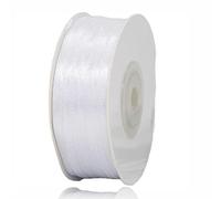 White Ribbon 3mm, 91M Double Faced Satin Ribbons for Gift Wrapping, Gift Ribbon for Crafting, DIY Sewing Projects, Floral Bouquet, Hair Bows, Birthday, Baby Shower and Wedding Cake Decoration