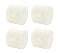 White Ribbon, Cream Ribbon, 4 Rolls Handmade Silk for Wedding Bouquets, Gift Wrapping, DIY Crafts, 4 cm x 5 m Frayed Edge Set