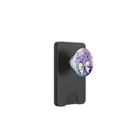 White Ribbon with Lavender and Flowers in Watercolor Style PopSockets PopWallet for MagSafe