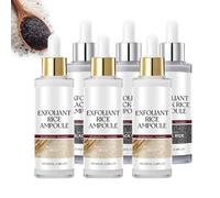 White Rice Serum & Black Rice Ampoule Set, Rice Glow Serum Ampoule Duo, Gentle Exfoliator For Face, Helps Refine Pores And Brighten Skin, Black And White Rice Exfoliant For All Skin Types (3 SET)