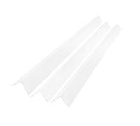 White Rigid Angle Trim - 10mm x 10mm x 1 Metre - PVC Corner Protector for Edges & Corners (3)