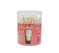White Rock Candy Latte Sticks - 48 Crystal Sugar Stirrers for Coffee, Tea & Cocktails - Elegant Drink Sweetener for Weddings & Parties