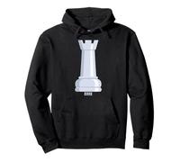 White Rook Chess Piece Costume Pullover Hoodie