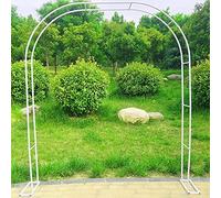 White Rose Archway Trellis 3.0Mx2.2M Outdoor Metal Arches for Various Climbing Plants Ideal for Lawn and Backyard Decor, Litobnx, White,Rose, 3.5M*2.2M