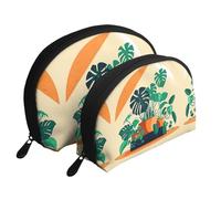 White Rose of Love Moon Cosmetic Bag, Travel Makeup Pouch, Portable Waterproof Cosmetic Pouch for Girls Women., Cartoon Turtle Back Bamboo, One Size