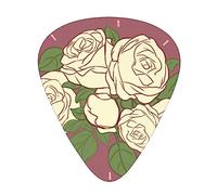 White rose of love the 12-piece guitar picks include three picks: thin, medium and heavy. suitable for electric, acoustic and bass guitars of all strengths