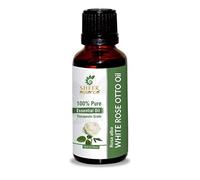 White Rose Otto Oil (Rosa Alba) Essential Oil 100% Pure Natural Undiluted Uncut Therapeutic Grade Oil 0.33 FL.OZ