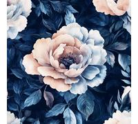 White Rose Peony Peel and Stick Wallpaper 0.3×5 m Removable Self Adhesive Watercolor Flower Contact Paper Sticky Back Thicken Waterproof Matte Wall Paper for Living Room Bedroom Furniture Decorate