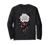 White Rose, Rose Flower, Garden Flower & Botanist Long Sleeve T-Shirt