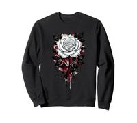 White Rose, Rose Flower, Garden Flower & Botanist Sweatshirt