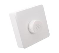 White Rotary Ceiling Fan Speed Control Switch Wall Mount Panel