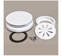 WHITE Rotating Wind Driven Roof Vent Air Extractor for Vans Universal Fitting