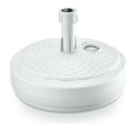 (White, Round) 10L / 12L Rattan Garden Plastic Parasol Base Stand