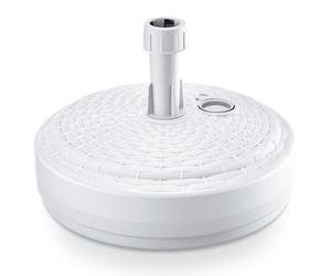 (White, Round) 10L 12L Rattan Plastic Parasol Base Umbrella Stand