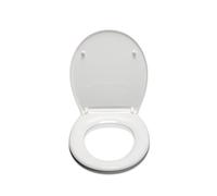 White Round Anti Bacterial Soft Close Toilet Seat - Croydex Vendee