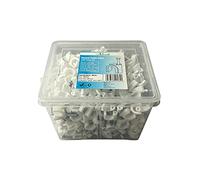 White Round Cable Clips K-Type Trade Box, 10mm- 500 Pieces