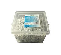White Round Cable Clips K-Type Trade Box, 8mm- 500 Pieces