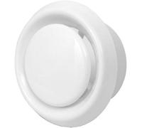 White Round Disc Diameter 150 mm Exhaust Air Supply Air Valve