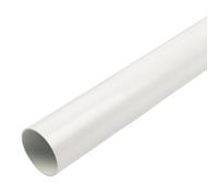 White Round Down Pipe 4.0mt Length 68mm