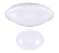 White Round Plastic Ceiling Light Cover for Bedroom, Easy Replace | Minimalist Contemporary Style, Space Saving Design, Cozy Atmosphere, Easy Installation, Lamp Shade Replacement for Home