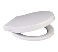 (White) Round Soft Close Toilet Seat 400 x 420 Quick Release - Top or Bottom Fix