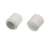 White Rubber Chair Ferrule Floor Protector Stick Ends 16MM Pack of 4