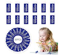 White Rubber Erasers, Latex Free Superior Eraser, Leaves No Trace, 2B Eraser for Schools Sketch Paintings Artists Teachers Children Adults (30)
