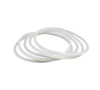 White rubber O-ring for insulation and waterproofing, Wire diameter 2mm Inner diameter 58mm Outer diameter 62mm, 20Pcs