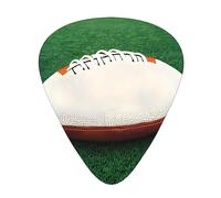 White Rugby Ball Guitar picks 12 pieces, ABS material, smooth edges, comfortable feel, 3 optional thicknesses