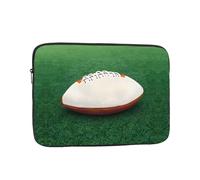 White Rugby Ball Printed 12 inch Computer Sleeve, Portable Computer Bag, Suitable for laptops and Tablets