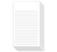 White Ruled Vertical Index Note Cards, 3" X 5" Inches | 300 Sheets Per Pack