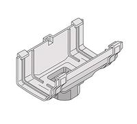 White Running Outlet for Marley Classic Ogee Gutter of Ultraframe Classic Conservatory Roof Guttering
