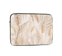 White Rush Flower Patterned Laptop Sleeve 12 Inch Shockproof for Slim Protective Notebook Computer Bag Briefcase